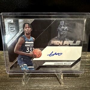 Panini Elite Leonard Miller Pen Pals
